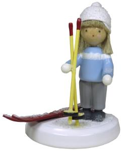 Flade Junge mit Skiern  (Flade 5408) Junge mit Skiern